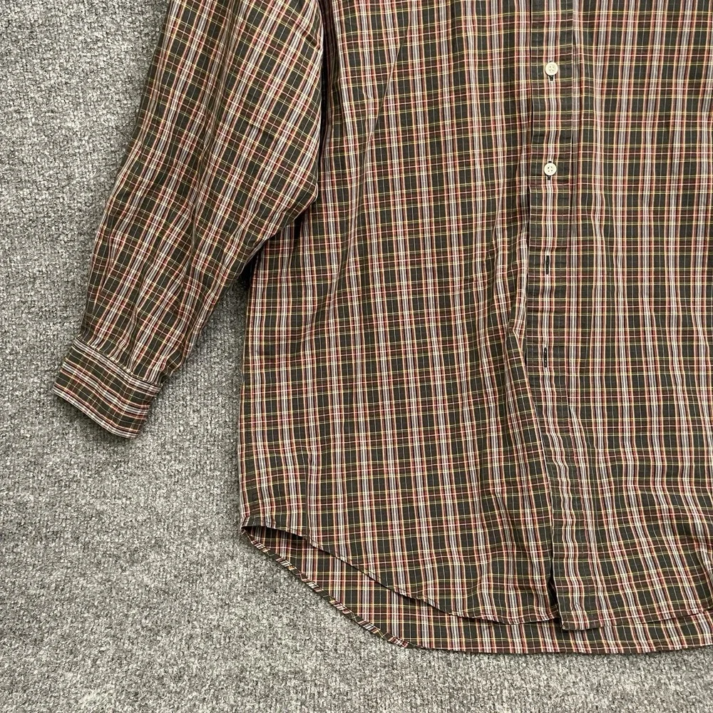 Ralph Lauren Yarmouth Shirt Mens Sz 16.5 32/33 Button Up Long Sleeve Plaid